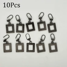 6件/10件通用多功能免工具金色小孔半自動拉鍊頭,適用於包包、外套、衣物、鞋子和靴子,盒式通用替換拉鍊頭,吊飾拉鍊頭,高端扣飾配件,多色可選混搭 - 多色 - 查看 21