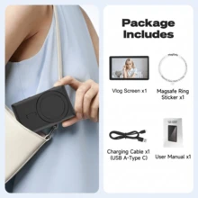 Monitor Selfie Vlog Ponsel Magnetik Nirkabel, Layar HD, Baterai Dual Power 3.6V/Pengisian USB, Kompatibel dengan Ponsel iOS dan Android, dengan Kontrol Jarak Jauh, Penjelajah Kamera Belakang dengan Remote Cincin Bluetooth, Cocok untuk Live Streaming, Pembuatan Konten, Perekaman Video Selfie, Hadiah Musim Semi, Ulang Tahun, Hadiah Hari Valentine Ideal untuk Pembuat Vlog - Versi Senyap Berwarna-warni - View 6