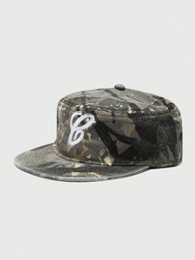 1pc Men's G Letter Embroidered Baseball Cap, Outdoor Sports Trucker Hat, Adjustable Sun Protection Casual Mesh Cap, Suitable For Spring/Autumn Travel, Beach, Party - B - View 9