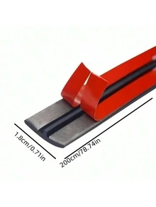 1pc Waterproof Rubber Seal Strip, Suitable For Windshield, 74 Inches (Approx. 198 Cm). Rubber Material, Waterproof And Leak-Proof, T-Shaped Seal Strip. Also Suitable For Sunroof And Rear Window. Suitable For Multiple Car Models. Durable Automotive Waterproof Seal Strip, 200 Cm/78.74 Inches (Approx. 76 Cm/208 Cm). Suitable For Most Sedans/SUVs And Other Vehicles. - A - View 15