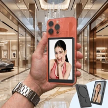 Monitor Selfie Vlog Ponsel Magnetik Nirkabel, Layar HD, Baterai Dual Power 3.6V/Pengisian USB, Kompatibel dengan Ponsel iOS dan Android, dengan Kontrol Jarak Jauh, Penjelajah Kamera Belakang dengan Remote Cincin Bluetooth, Cocok untuk Live Streaming, Pembuatan Konten, Perekaman Video Selfie, Hadiah Musim Semi, Ulang Tahun, Hadiah Hari Valentine Ideal untuk Pembuat Vlog - Versi Senyap Berwarna-warni - View 12