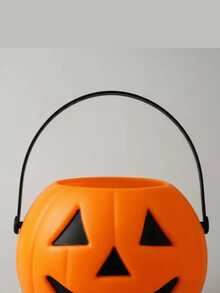 Halloween Pumpkin Bucket Candy Basket Halloween Decoration Halloween Party Favors - 籃子 - 7x5cm - 查看 2