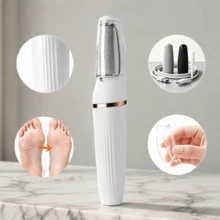 USB充電式電動腳部繭皮去除器，2段速，附LED燈與替換滾輪，耐用便攜腳部磨腳器，適用於死皮、乾燥/龜裂硬皮與繭皮，居家與旅行理想之選，適合男女的萬聖節/聖誕節禮物，自我呵護禮品 - 彩色 - 查看 19