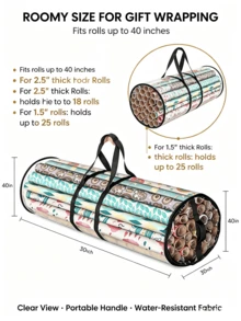 Gift Packaging Storage Bag, Portable Tubular Container, Graduation Gift, Birthday Gift, Christmas & Halloween Gift Decoration And Storage Bag - Multicolor - View 5