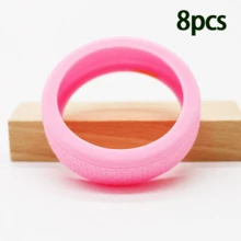 4pcs/1pc Silicone Luggage Wheel Protective Covers, Silent Shock-Absorbing Universal Wheel Caps, Sports Travel Accessories Easy Installation Diameter 5cm - Multicolor - View 25