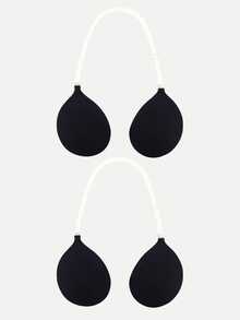 2/1pc Strapless Invisible Push-Up Bra With Detachable Halter Strap, Adhesive Bra, Suitable For Women's Backless Dresses, Washable - Multicolor - View 24