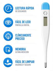 Termómetro Digital Más Oxímetro de Pulso Monitoreo Completo de la Salud Pantalla LED - Ver 7