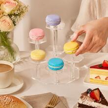 4/7/9-Tier Clear Acrylic Display Stand, Hexagonal Cupcake Dessert Display Rack, Transparent Collector Shelf For Blind Box Figures, Dolls, Action Figures, Pastry Serving Holder For Wedding Birthday Party & Desktop Ornament Showcase - Multicolor - View 5