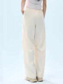 CAMEL CROWN Cooling Curved Casual Pants, Loose Comfortable UV Protection Sports Trousers, New Spring Summer Style For Men & Women - Beige/white - View 2
