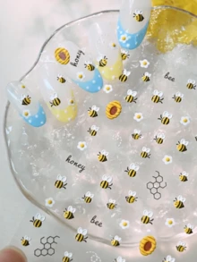 1pc 5D Embossed Bee Nail Art Sticker, Cute Daisy Nail Art Sticker, Self-Adhesive Nail Art Supplies, Suitable For DIY Nail Decoration - Multicolor - View 9