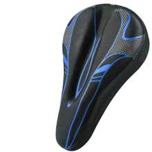 1pc 3D Silicone Thickened Bicycle Seat Cover, Hollow Breathable Shock-Absorbing Cycling Saddle Cover For Mountain Bike And Road Bike - Multicolor - View 9