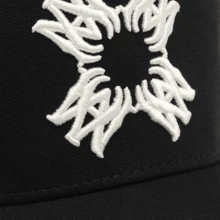 Men's Hip Hop Letter Baseball Cap, Outdoor Adjustable Breathable Mesh Cap - Black - View 3