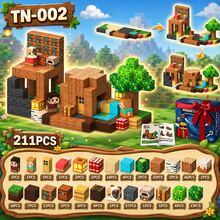 New Magnetic Blocks 0.78 Inch Magnet World Magnetic Tiles Forest Cabin, End Portal, Wooden House Series Building Block Toy Set STEM Education Montessori Sensory 2026 Best Christmas Birthday Children Toy Gift - Multicolor - View 11