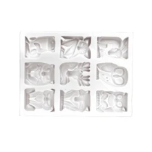 1pc 9-Cavity Animal Shape Silicone Mold, Handmade Craft Tool, Resin Clay Candle DIY Tool, Plaster Crafts, Birthday Holiday Decoration Mold - 9-cavity Animal Shape Mold - View 5