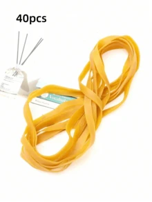 40pcs/Heavy Duty Natural Rubber Bands - Strong And Elastic, Suitable For Office, School, Home - Perfect For Trash Cans, Folders (8 Inch X 0.16 Inch) - Multicolor - View 6