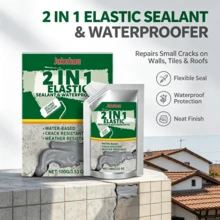 2-In-1 Waterproof Sealant, Covers Wall Tiles, Roof And Small Cracks, Clean And Beautiful Appearance/Waterproof Glue - A - View 2
