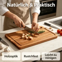 New Right-Angle Cutting Board With Rope, Kitchen Chopping Board, Wooden Cutting Board, Butcher Block, Heavy-Duty Chef Board With Tray, All-Wood Material, Easy-To-Clean Surface, Suitable For Meat, Cheese, Bread, Vegetables And Fruits - Charcuterie And Cheese Platter Board, Perfect For Food Slicing And Presentation, Portable Camping Cutting Board, Essential Kitchen Accessory - Brown - View 8