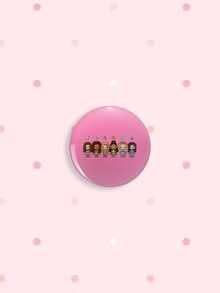 1/6Pcs Cute Cartoon Katseye Button Pins Pink Version Character Brooches, K-Pop Style Lapel Badges For Backpack & Jacket Decor, Lovely Gift For Girls & Fans - Multicolor - View 13