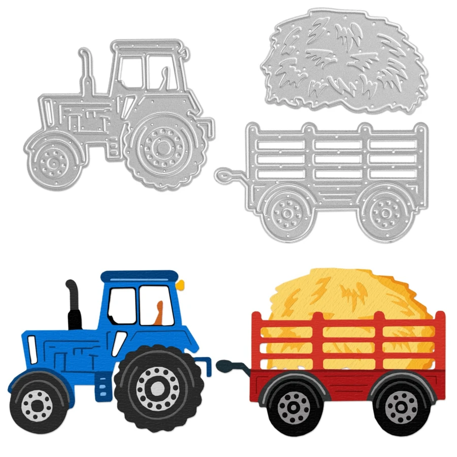 Holidays Layer Truck Metal Die Cuts,Merry Christmas Tree Cutting Dies Cut Stencils DIY Scrapbooking Decorative Embossing Paper Scrapbooking Card Making - MC082 - View 1
