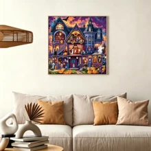 1 Box Of 1000-Piece Jigsaw Puzzle Toy, Size 70cm*50cm, Oil Painting Landscape Patterns, Adult Stress Relief, Decorative Art, Suitable For Halloween, Christmas, Birthday Gift - Multicolor - View 11