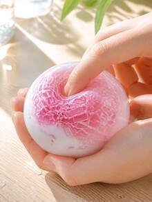 1pc Handmade Crushed Ice Texture Malleable Squeeze Ball, Crystal Particle Soft Round Ball Hand Squeeze Toy, Suitable For Children - Crushed Ice Ball - View 11