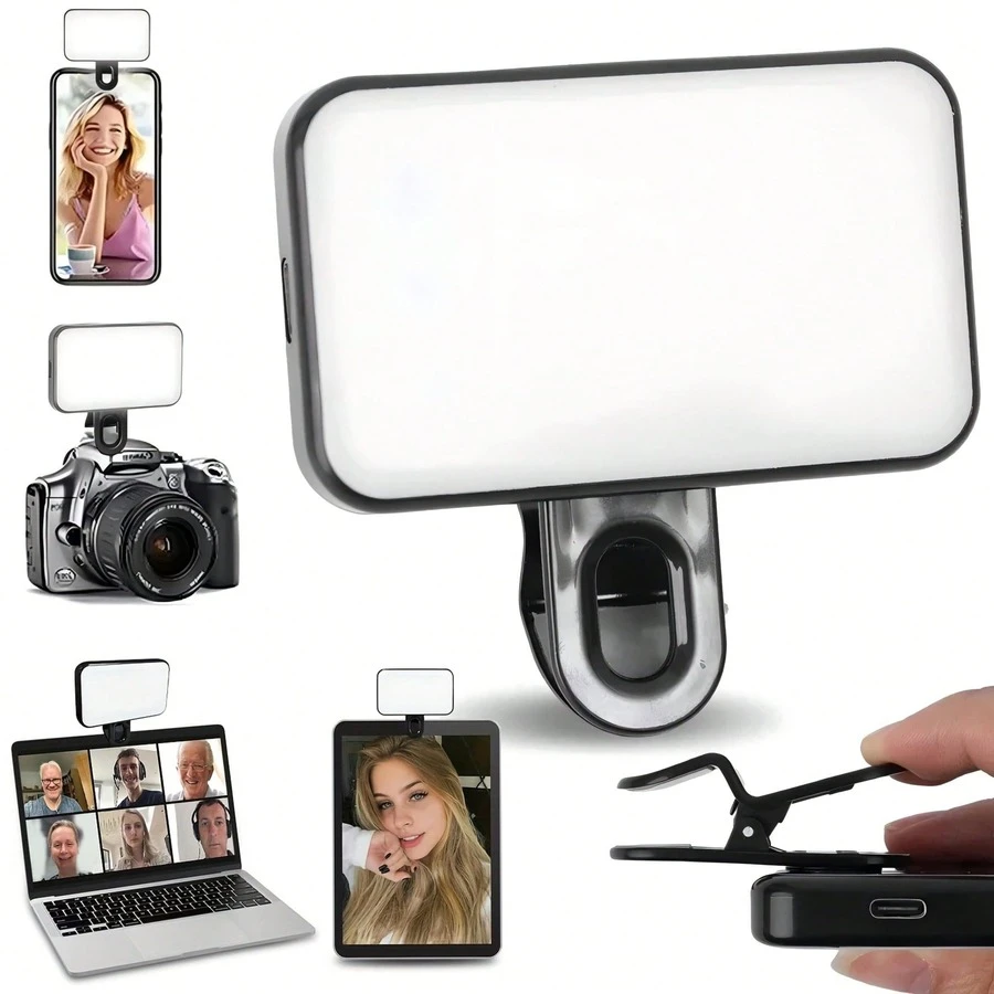 No 015062149-0001 1pc Portable 3-Color Effect Fill Light For Phone And Computer, Suitable For Daily Party Photography And Video Use