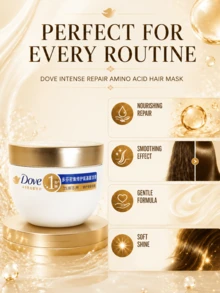 Dove Intensive Repair Hair Mask, 50g Sample, 3pcs, Repairs Damaged Hair, Reduces Frizz And Split Ends, Long-Lasting Smoothness, Suitable For (Dry/Frizzy/Colored) Hair - 護髮膜-50g-set - 查看 8