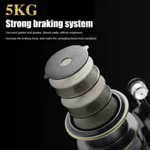 Okuma ZP 500/800 系列紡輪釣魚捲線器 EVA 握把 超輕量 高速齒輪比 5.2:1 金屬捲線器 - 彩色 - 查看 8