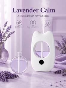 Smart Automatic Aromatherapy Diffuser, USB Rechargeable (500mAh Battery) Essential Oil Diffuser, 7 Mist Modes, LED Digital Display, Timer, Quiet Portable Air Freshener And Deodorizer, Suitable For Home, Bedroom, Bathroom, Office, Hotel, Holiday, Birthday - Multicolor - View 7