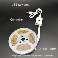 Lampu Strip LED Kamar Tidur, Panjang 3-100 kaki, Kontrol Aplikasi Pintar, Sinkronisasi Musik, Lampu Berubah Warna, Dilengkapi Kontrol Jarak Jauh dan Fungsi Timer, Cocok untuk Ruangan, Kecerahan yang Dapat Diatur, Pemasangan Mudah, Sempurna untuk Dekorasi Ruangan, Pencahayaan Suasana Liburan, Dekorasi Dinding Rumah - Pengendali baru - View 10