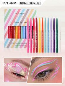 HANDAIYAN Set Pensil Eyeliner Langit Berbintang Ujung Halus Berwarna Matte, Cepat Kering, dan Tidak Luntur, High Pig - Angel - View 2