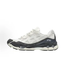 ASICS Gel-NYC Sneakers - Authentic Unisex Retro Lifestyle Running Shoes | Viral 2026 Sportstyle Urban Trainers | Premium Gel Technology Cushioning | Durable Suede & Mesh Performance Footwear | Classic Comfort Daily Sneakers - 白色 深灰色 - 查看 1
