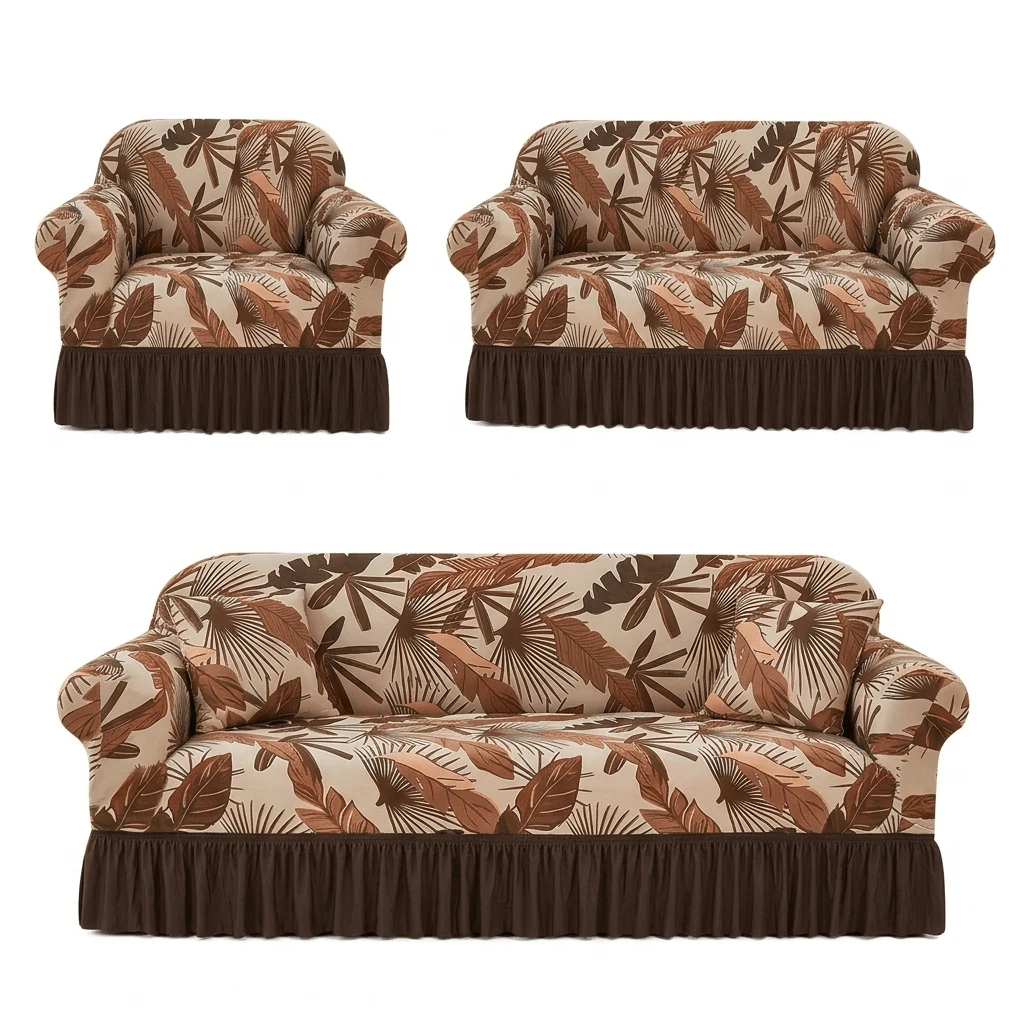 Sofa Slipcovers - Brown - View 1