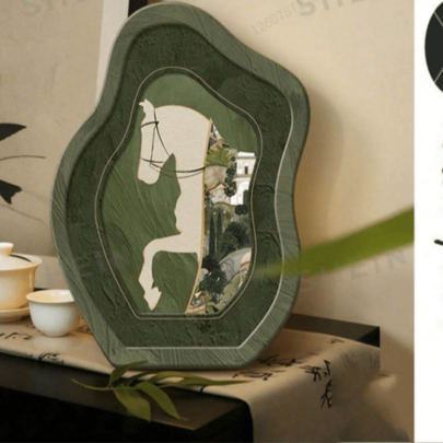 2D Vintage Elephant Decorative Ornament, Wooden Texture Desktop Entryway Soft Decor, Auspicious Elephant Symbolizing Peace And Prosperity, Home Decor Item, Desktop Ornament Decorative Painting Dresser Entryway Bedside Table Vintage Art Niche High-End Decorative Painting