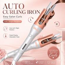 UKLISS Automatic Curling Iron & Wavy Curls, 20s Rapid Heating, Suitable For Fine, Soft, Thick, Coarse Hair, Left & Right Dual-Direction Automatic Curling, Beginners Easily Create Long-Lasting Atmospheric Big Waves; Home Styling, Suitable For Travel, Holiday Gift - Multicolor - View 2