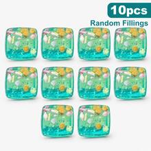 Infant & Toddler Ocean Theme Soft Cute Toy Blocks, Transparent Shiny Appearance, Shell & Fish Decor Design, Suitable For Birthday Gifts, Party Favors, Children's Small Gifts - Multicolor - View 16