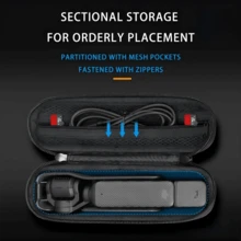 1pc Suitable For Pocket 3/4 Body Storage Bag, Pressure-Resistant, Drop-Proof, Waterproof Mini Portable Handbag, Pocket 3/4 Action Camera Storage Box, EVA Hard Camera Case, Sports Camera Accessories - View 5