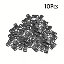 10/20/40/60Pcs Curved Side-Release Buckle 1cm/0.39in - Durable Plastic Adjustable Buckle, Suitable For Paracord Bracelets, Pet Collars, Sewing And Craft Accessories, Sturdy Construction - Multicolor - View 19