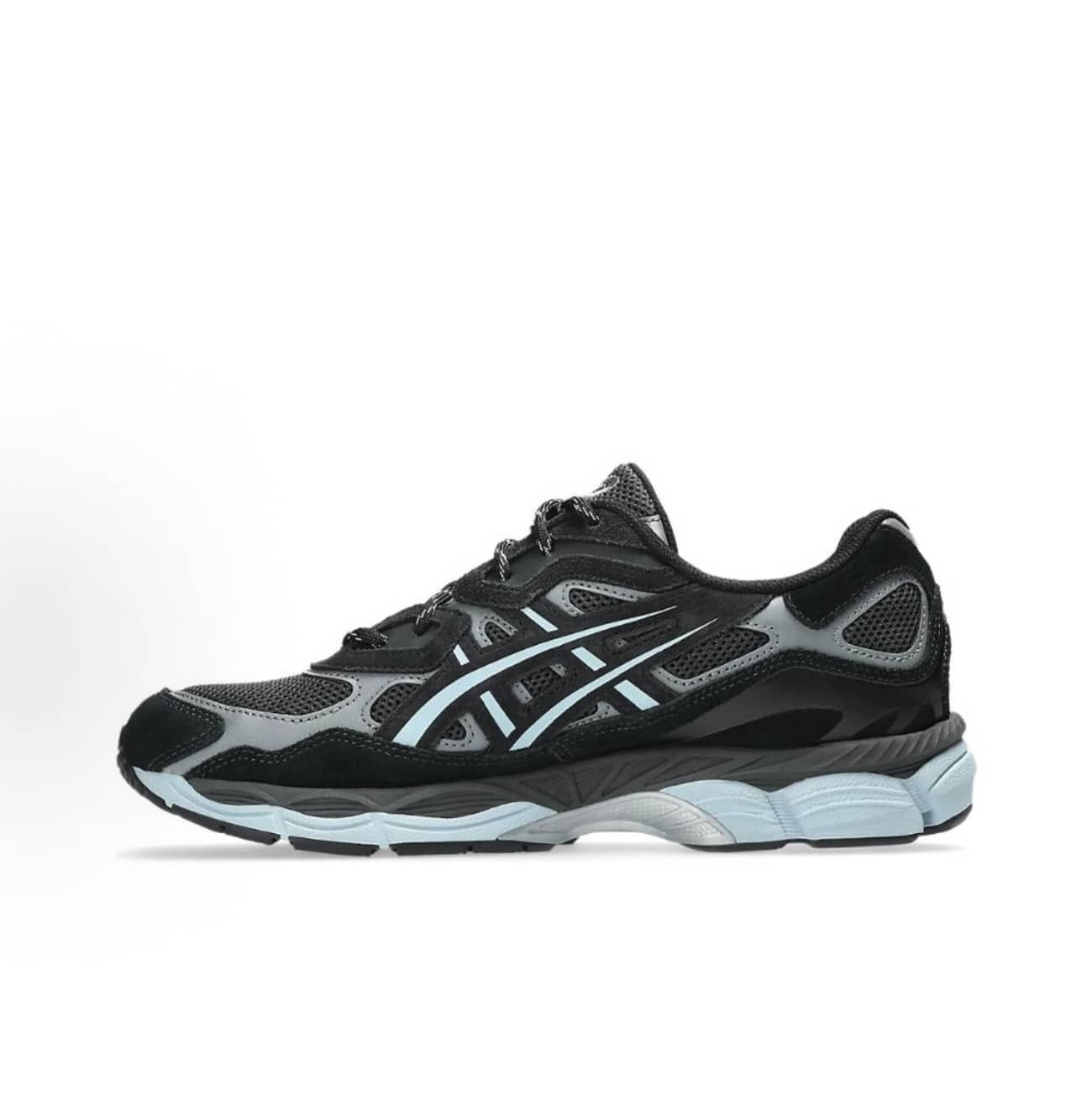 ASICS Gel-NYC Sneakers - Authentic Unisex Retro Lifestyle Running Shoes | Viral 2026 Sportstyle Urban Trainers | Premium Gel Technology Cushioning | Durable Suede & Mesh Performance Footwear | Classic Comfort Daily Sneakers - 藍灰色 - 查看 1
