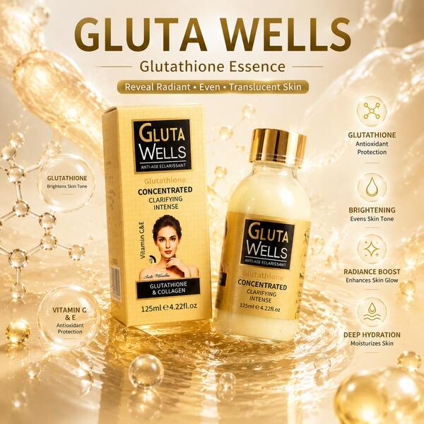 WWP Glutathione Concentrated Serum 125ml - Face And Neck Dark Spot Repair, Fades Melasma And Sun Spots, Vitamin E Evens Skin Tone