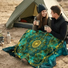 1PC Flannel Blanket, Summer Blanket, Bed Blanket , Blankets For Camping, Blanket For Beach, Throw Blanket, Multi-Use Blanket Soft , Cooling Blanket - Blanket - View 7