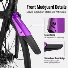 MOTSUV 1 Pair Folding Mountain Bike Mudguards, Aluminum Alloy Front And Rear Rain Guards, Bicycle Mud Fender Accessories - Multicolor - View 4
