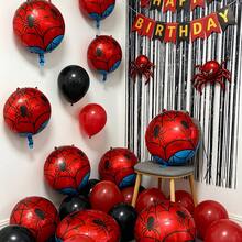 8pcs 18-Inch Spider Web Print Balloons Birthday Party Holiday Decoration Balloons Theme Party Decor (Ribbon Not Included) - View 3