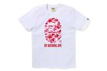 Ape Head Graphic Tee,Pink Camouflage With Pink Lettering,American Casual Collegiate Style,Classic Streetwear Cotton T-Shirt,Summer Women's  T-Shirts - White - View 7