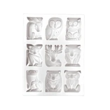 1pc 9-Cavity Animal Shape Silicone Mold, Handmade Craft Tool, Resin Clay Candle DIY Tool, Plaster Crafts, Birthday Holiday Decoration Mold - 9-cavity Animal Shape Mold - View 4