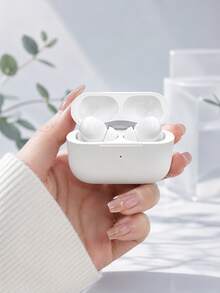 Newmine T5S 真無線藍牙耳機 半入耳式輕量設計 藍牙 5.3 穩定連接 Type-C 快充 ENC 降噪通話 智慧觸控控制 相容 Apple、華為、小米手機 - 白色 - 查看 2