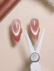 Imán de ojo de gato francés en forma de V 2 en 1 (3/2/1 piezas), herramienta magnética fuerte para decoración de uñas, apto para esmaltes de uñas en gel, accesorios de uñas DIY, apto para mujeres, salones de belleza y bricolaje en casa, imán para uñas, diseño de uñas, productos para uñas, herramienta magnética redonda - Multicolor - Ver 2