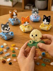 Cartoon niedliche Haustiere Hund Husky 372 Stücke/Golden Retriever 358 Stücke/Bulldogge 368 Stücke/Haustier Katze orangefarbene Katze 356 Stücke/Ragdoll Katze 370 Stücke/Kuh Katze 356 Stücke kreative DIY Bauklötze Modell Schreibtisch Dekoration Geburtstagsgeschenk Weihnachtsgeschenk - Verschiedenfarbig - Übersicht 4