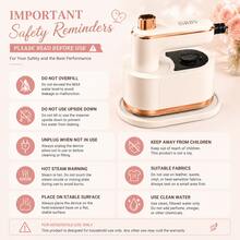 ISRBV Foldable Handheld Steam Iron In Cream Gold Finish, Complete With Heat-Resistant Base, Measuring Cup And Branded Storage Bag. It Supports Dry & Wet Ironing To Remove Fabric Wrinkles Easily. Compact Foldable Design For Home, Office And Travel Use. - US A Type Plug(110-127V) - View 4