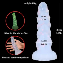 Silicone Realistic Dildo, Glowing Colorful Lifelike Penis Toy, Adult Sex Toy For G-Spot And Prostate Orgasm, Realistic Penis, For Him - one-size - View 22